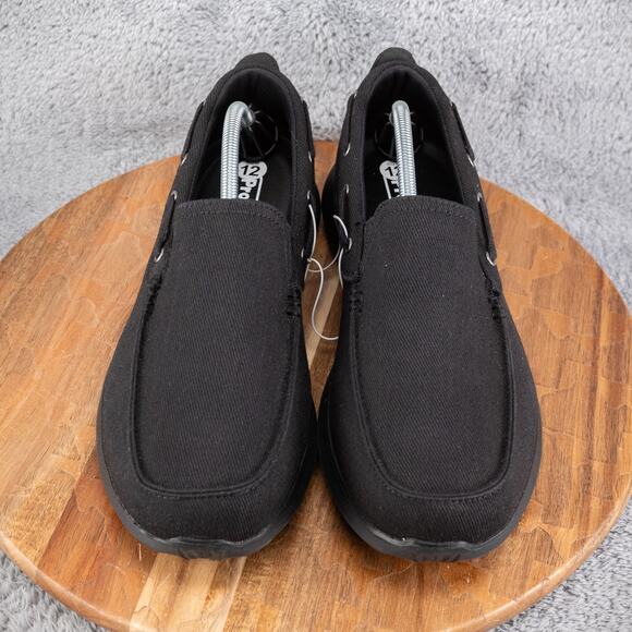 Propet Mens Viasol‎ Boat Shoes Black 12 E Wide Comfort Lightweight main image 4